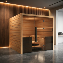 Hekla Traditional 220 Indoor Sauna For Sale | Chevron Pools and Spas