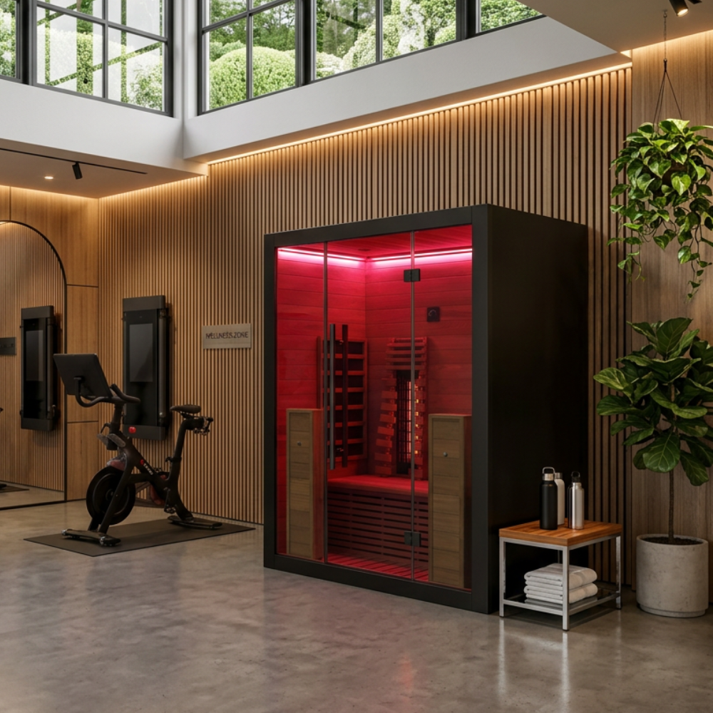 Hekla Infrared 160 Indoor Sauna For Sale | Chevron Pools and Spas