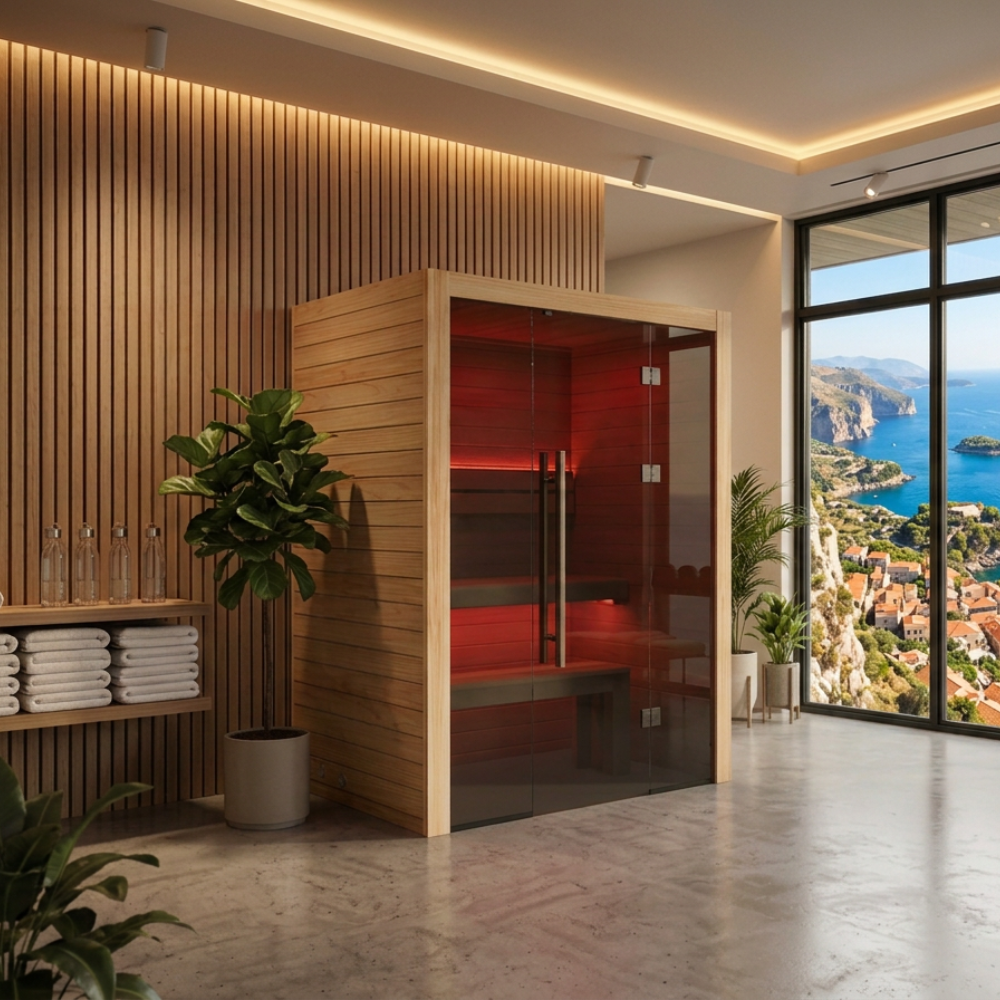 Hekla Traditional 160 Indoor Sauna For Sale | Chevron Pools and Spas