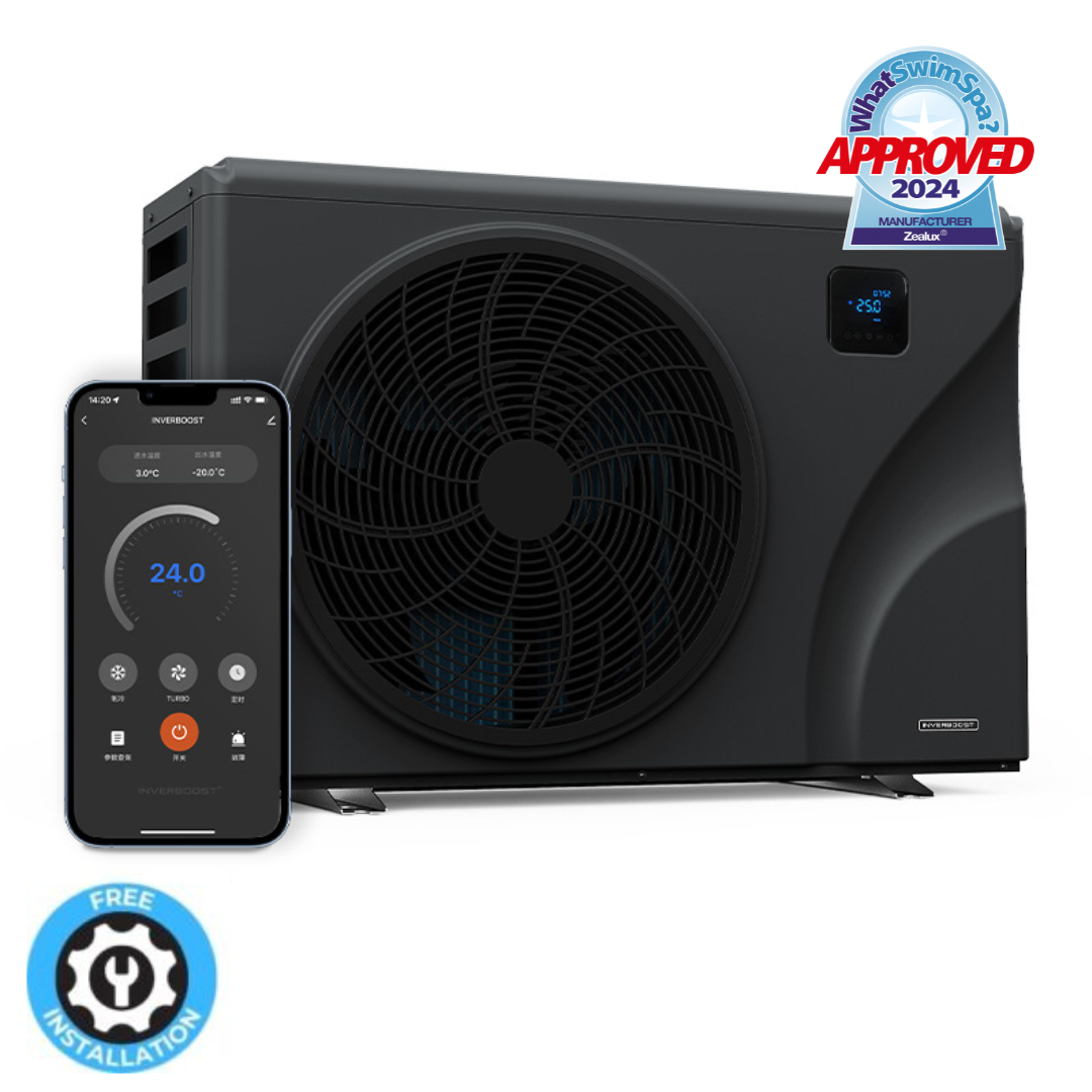 Zealux 9.5KW Inverboost Air Source Heat Pump For Sale | Chevron Pools and Spas