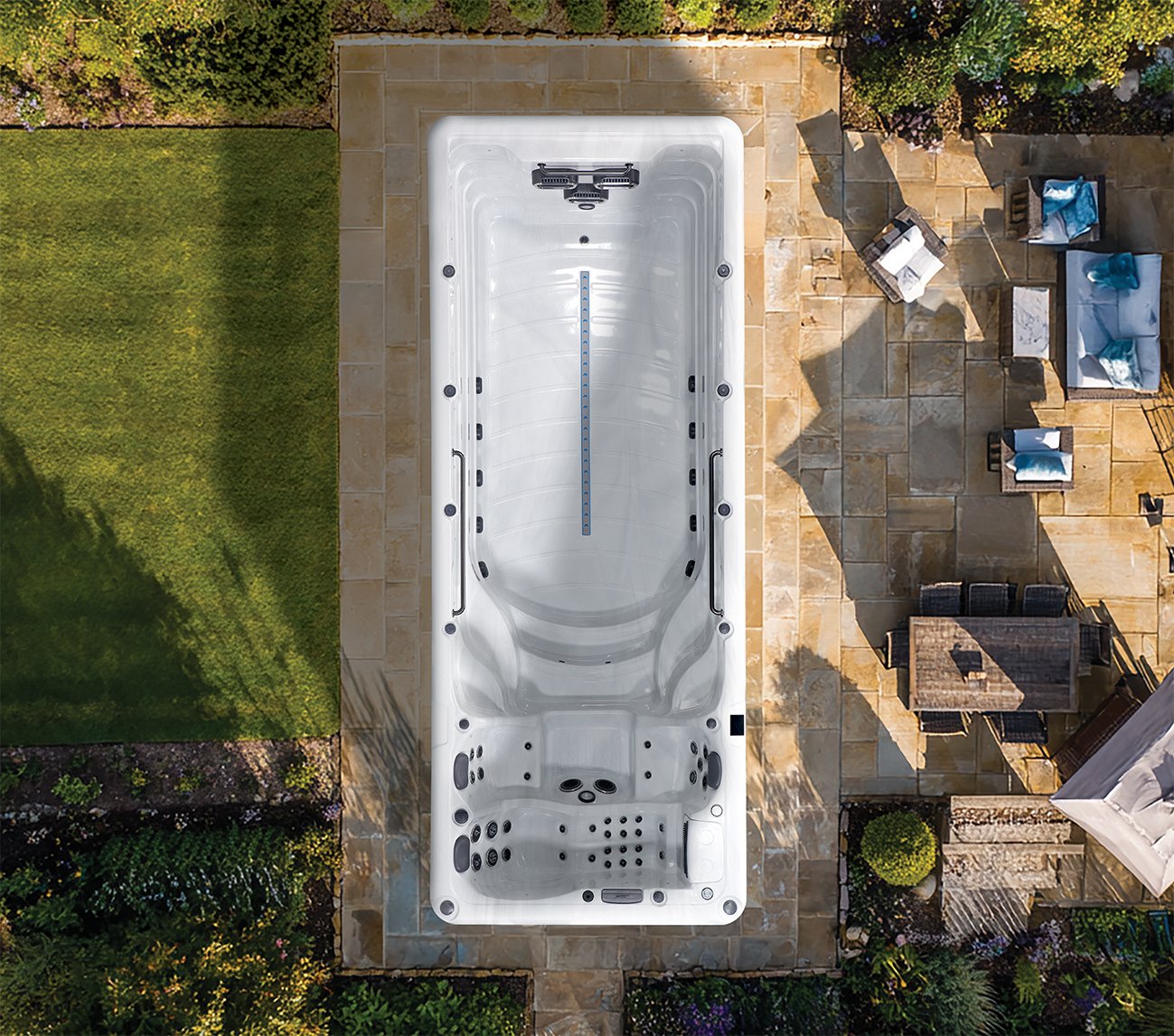 Zelus Swim Spa For Sale | Chevron Pools and Spas