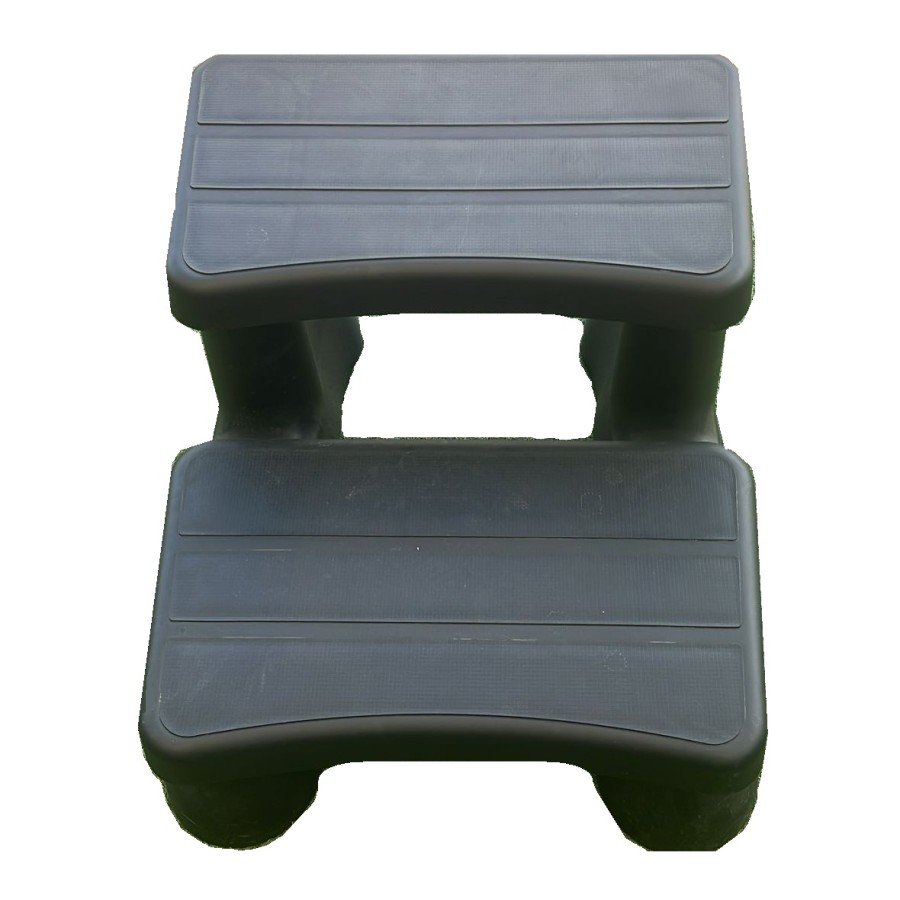 Steps PP – Black for Deluxe Range V3, Seville V1, Reims V1 and St Tropez V1 For Sale | Chevron Pools and Spas